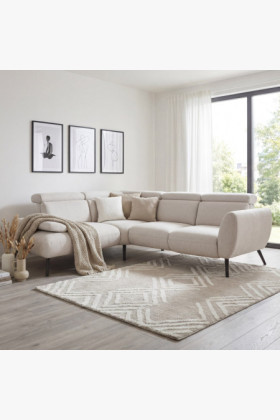 Modernes Ecksofa Calais 299x236 cm mit hohen Füßen